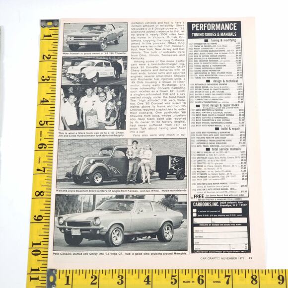 1972 1st Annual Car Craft Street Machine Nationals 7-Page Article 8" x 11" - Picture 4 of 16